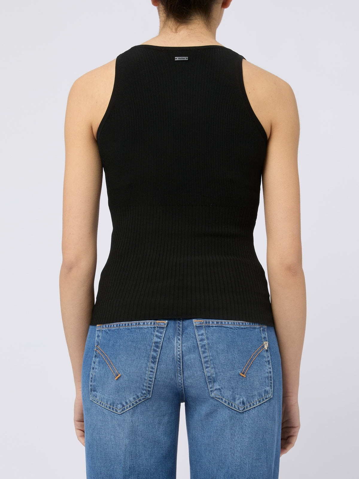 MAX MARA Top canotta Ghiro nero