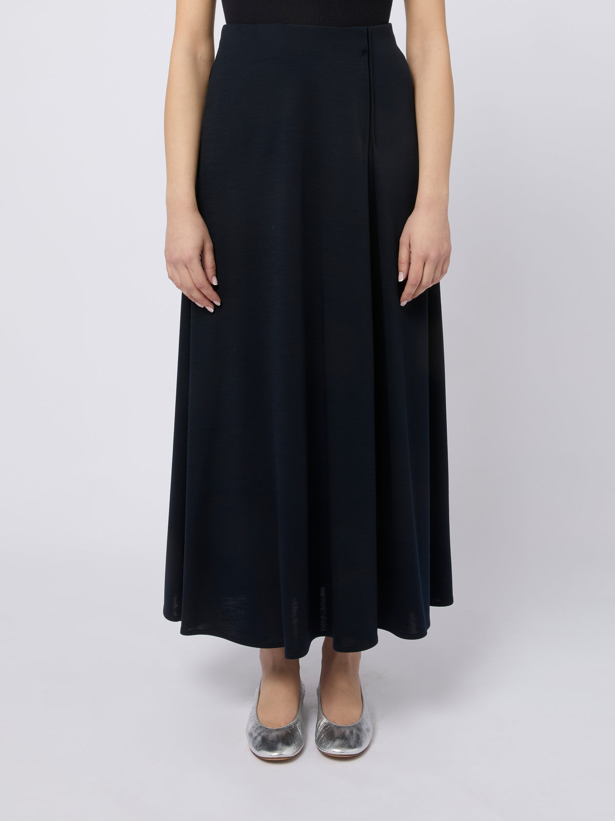 MAX MARA Gonna lunga Stille elegante e fluida nero
