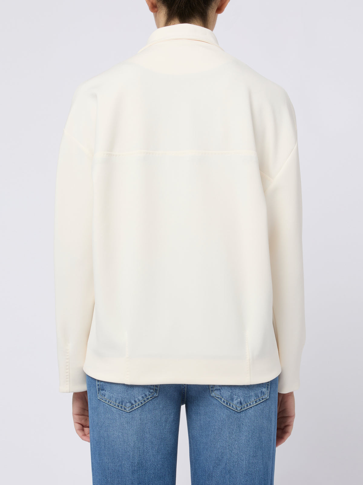 MAX MARA Giacca Pala elegante con zip panna