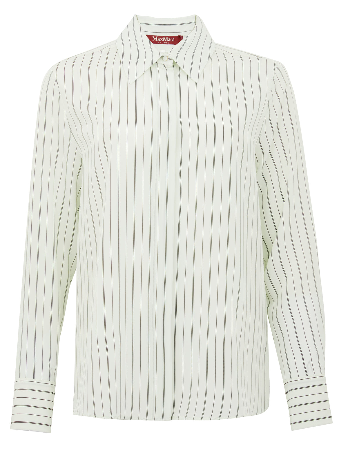 MAX MARA STUDIO Camicia Flirt a righe verdi