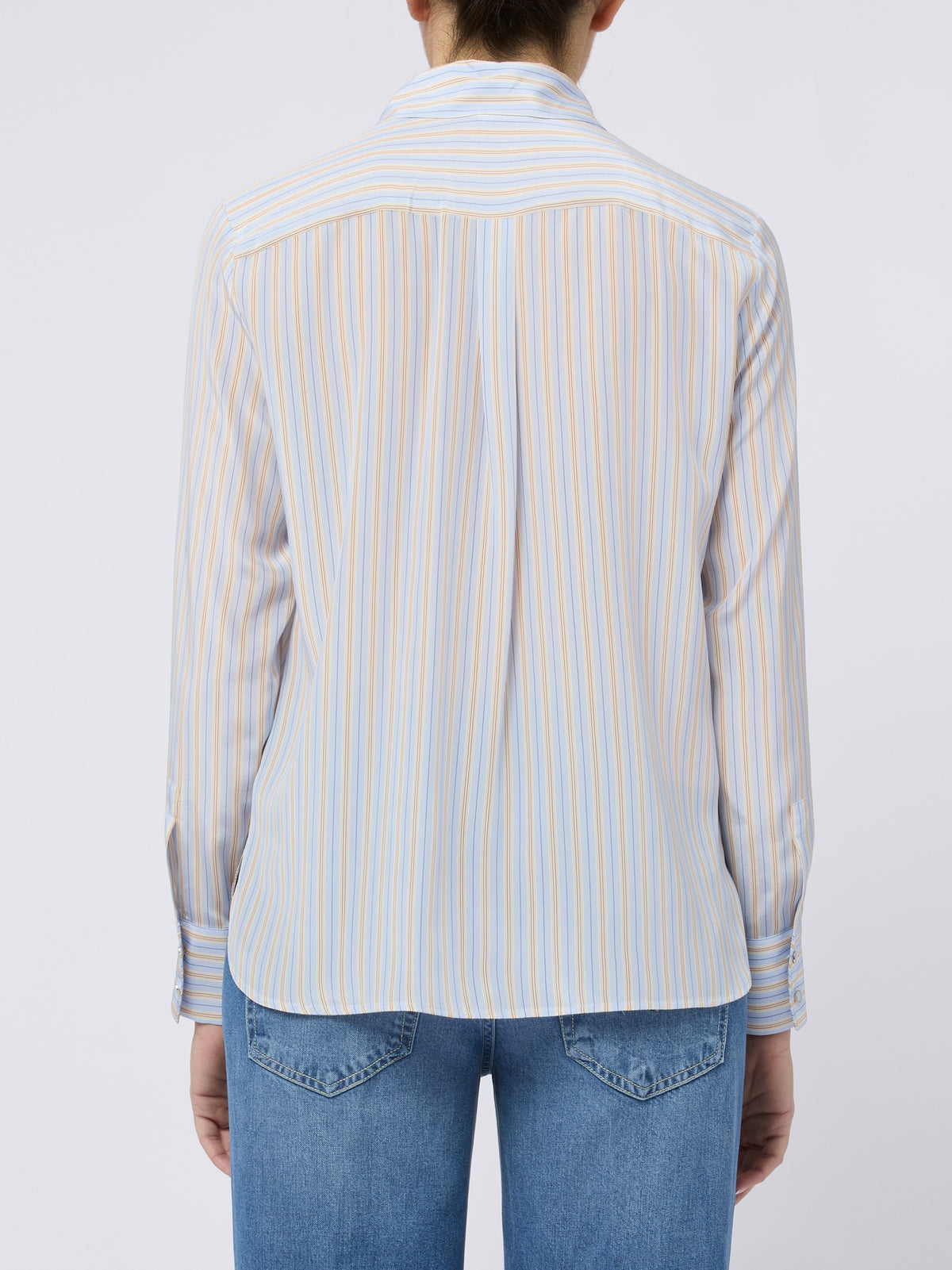 MAX MARA STUDIO Camicia Flirt a righe celeste