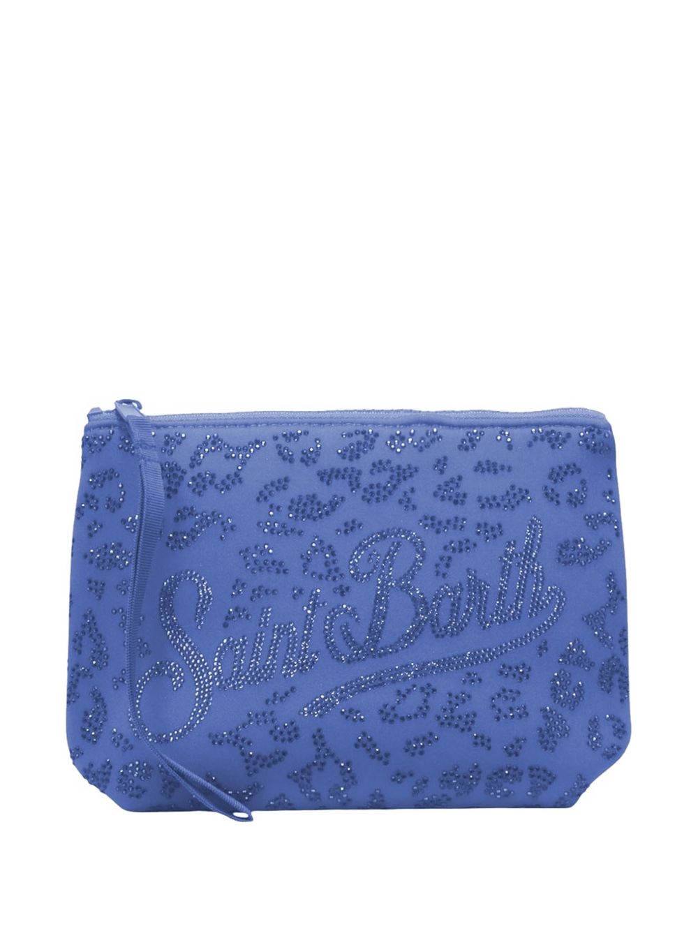 MC2 SAINT BARTH Pochette Aline con strass e logo maculato viola