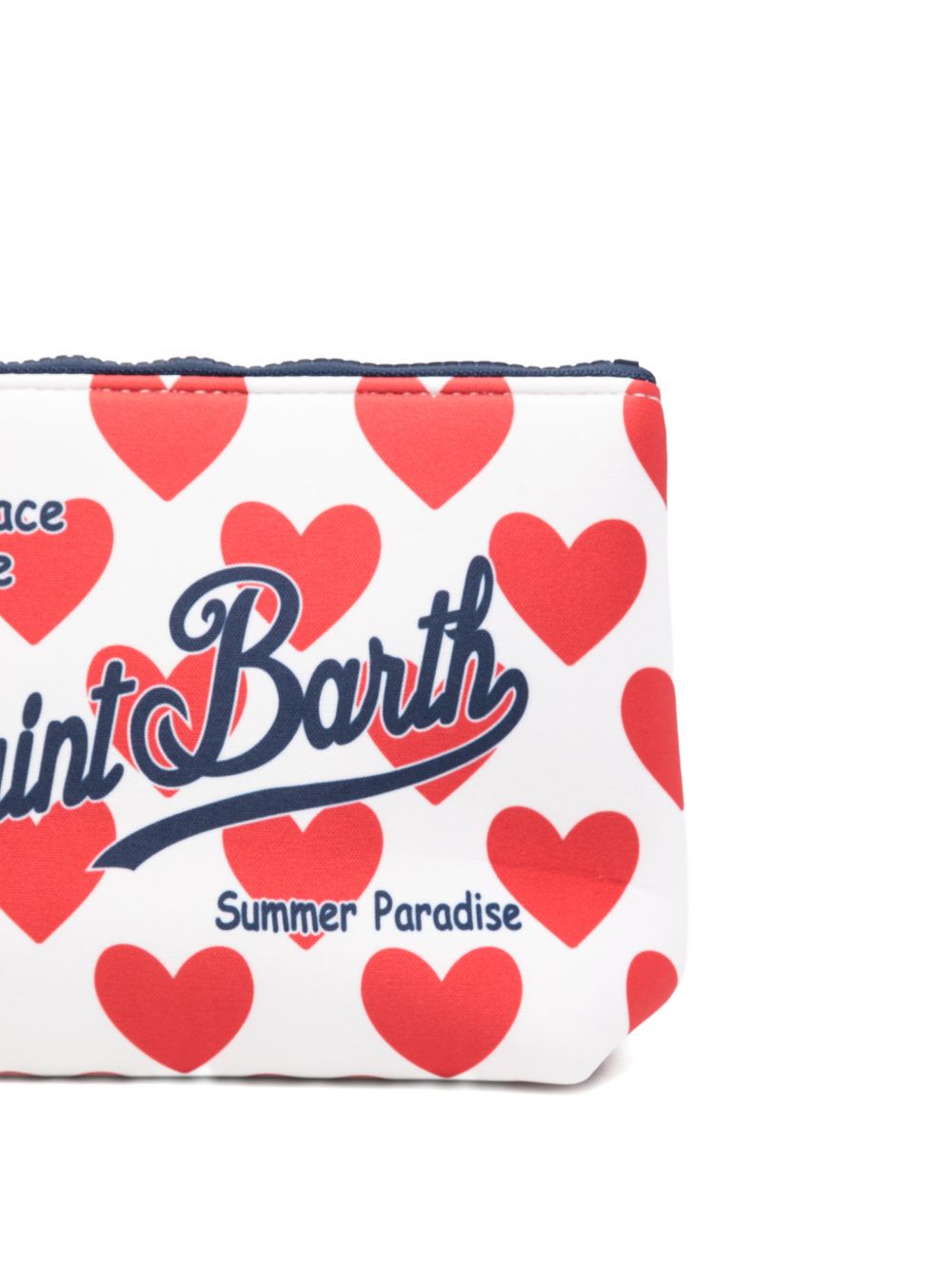 MC2 SAINT BARTH Pochette Aline con cuori rossi