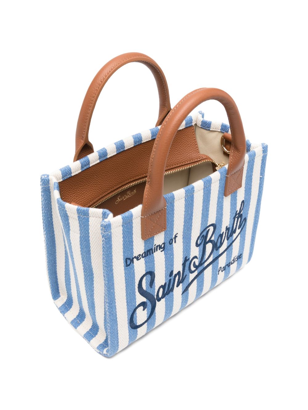 MC2 SAINT BARTH Borsa a mano Vanity Bag Midi con rifiniture in pelle