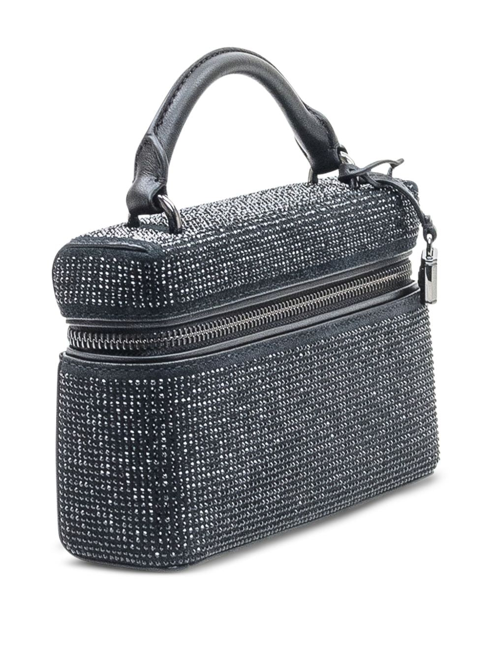 MICHAEL KORS Borsa bauletto con zip nero graffite