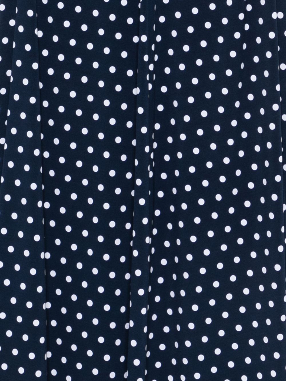 MICHAEL KORS Abito midi blu navy a pois con scollo a V
