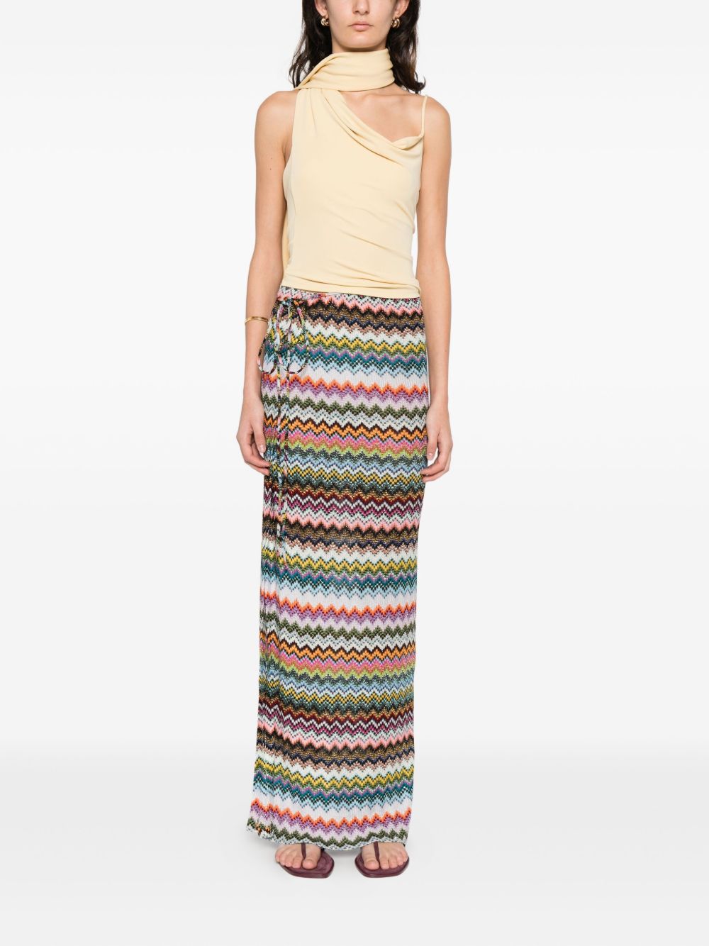 MISSONI Gonna lunga zig zag muticolore