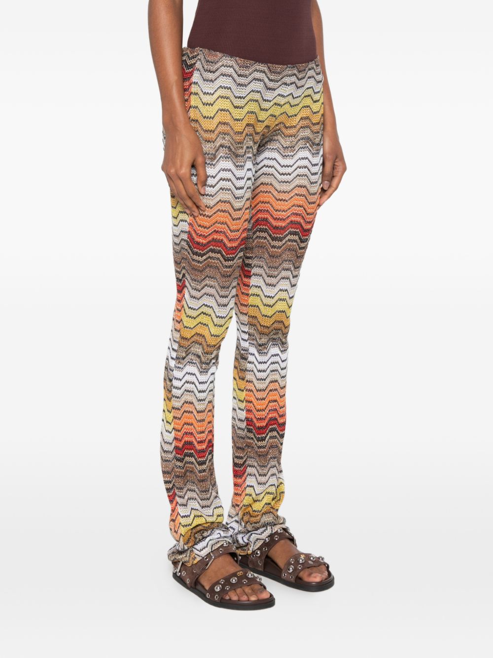 MISSONI Pantaloni lunghi con motivo greca multicolore