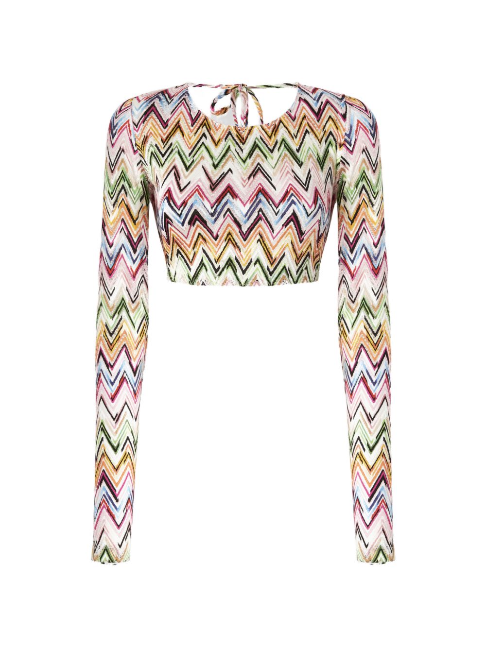 MISSONI Top a maniche lunghe bianco e multicolore