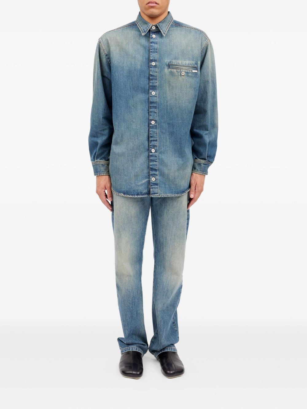 MM6 MAISON MARGIELA Camicia in denim con tasca