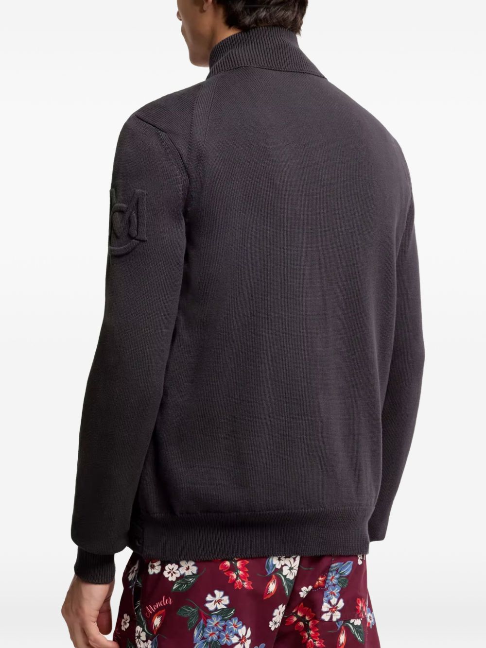 MONCLER Piumino combinato blu navy