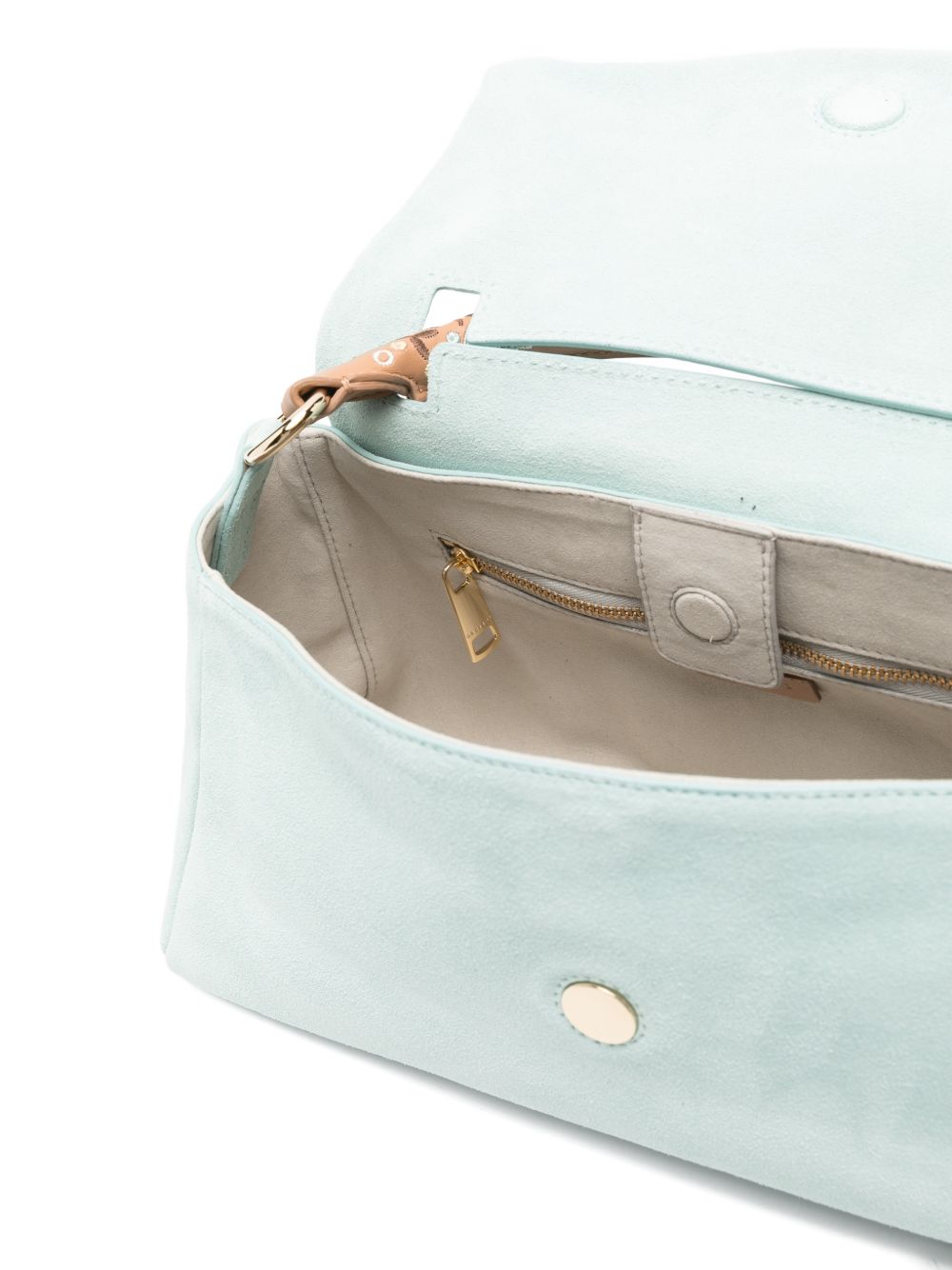 ORCIANI Borsa Sveva Longuette Peach Flower celeste