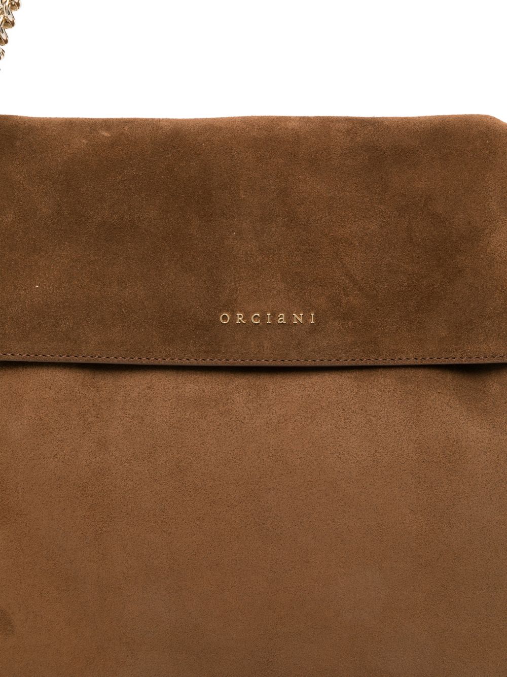 ORCIANI Borsa a spalla in suede Peach Coa