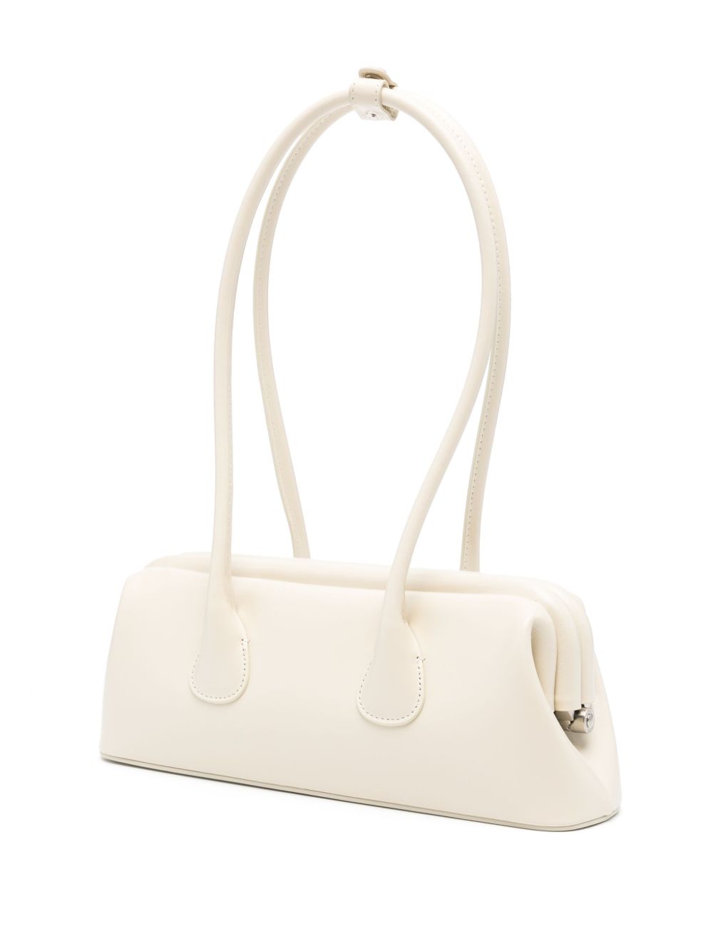 OSOI Borsa a spalla Boat Wide Mini in pelle crema