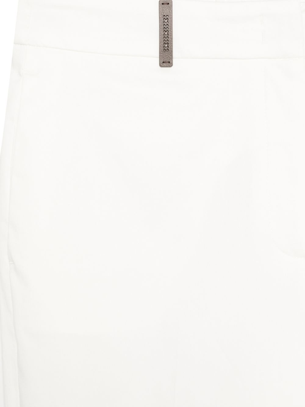 PESERICO Pantaloni bianchi con pinces