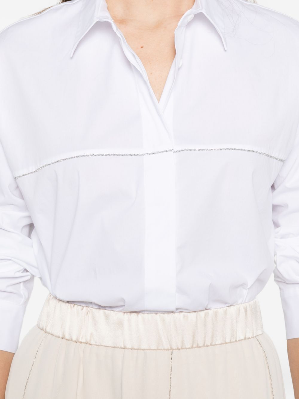 PESERICO Camicia bianca a maniche lunghe
