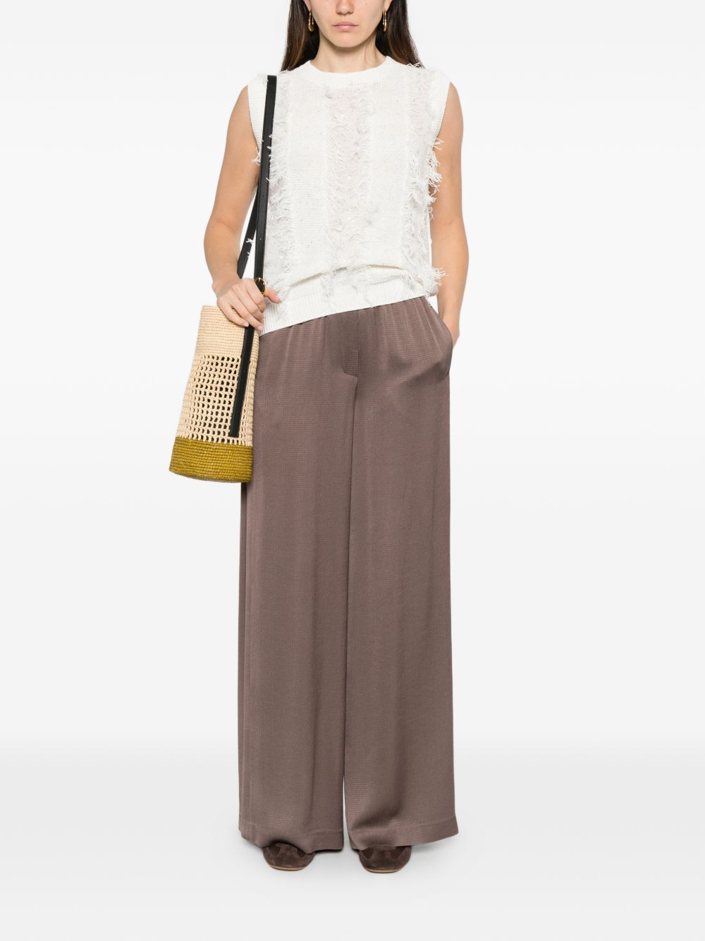 PESERICO Maglia bianca con pizzo