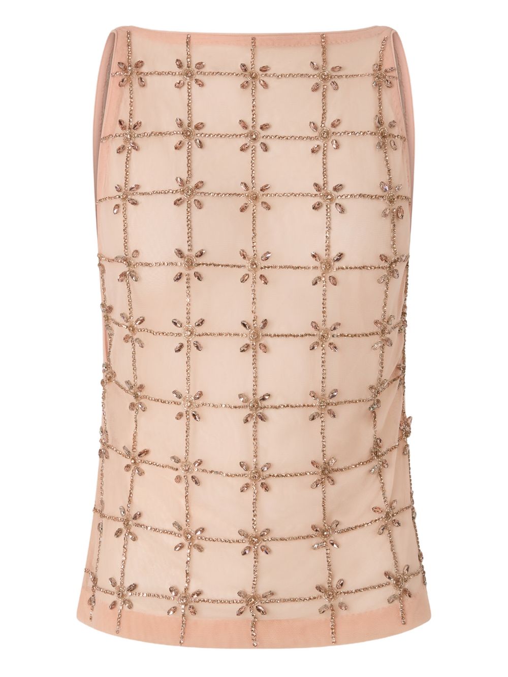PINKO Top rosa Quandong con decorazioni applicate