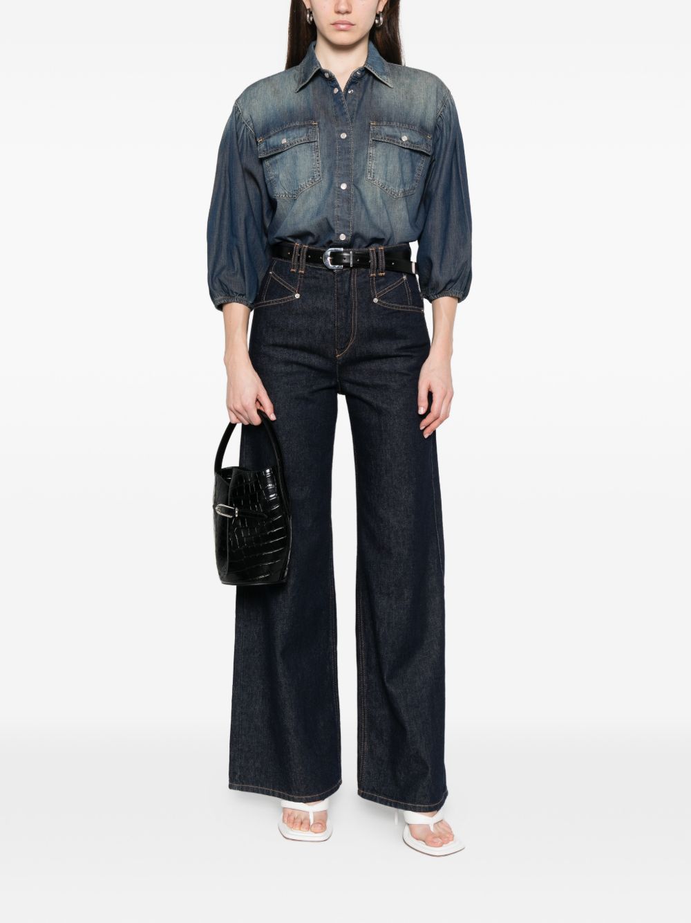 PINKO Camicia Danae in denim con tasche