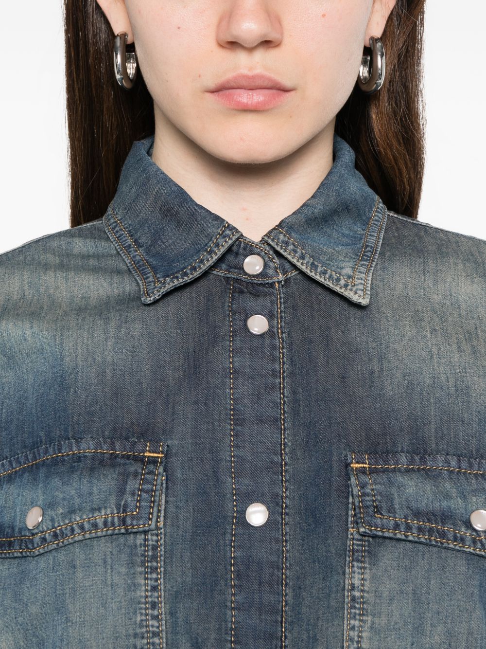PINKO Camicia Danae in denim con tasche
