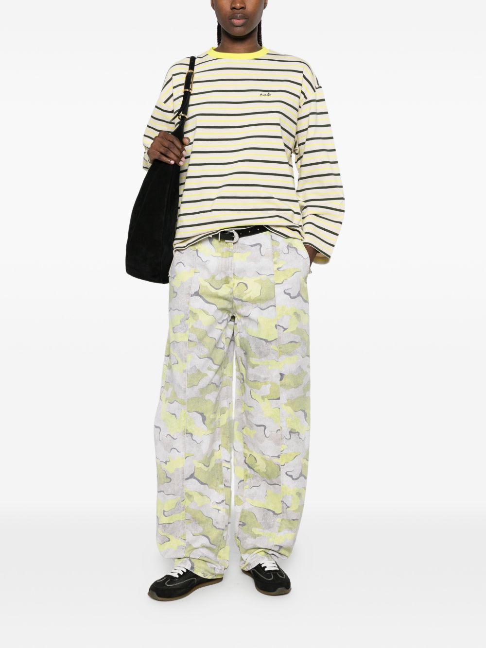 PINKO Pantaloni Graspo fantasia mimetica