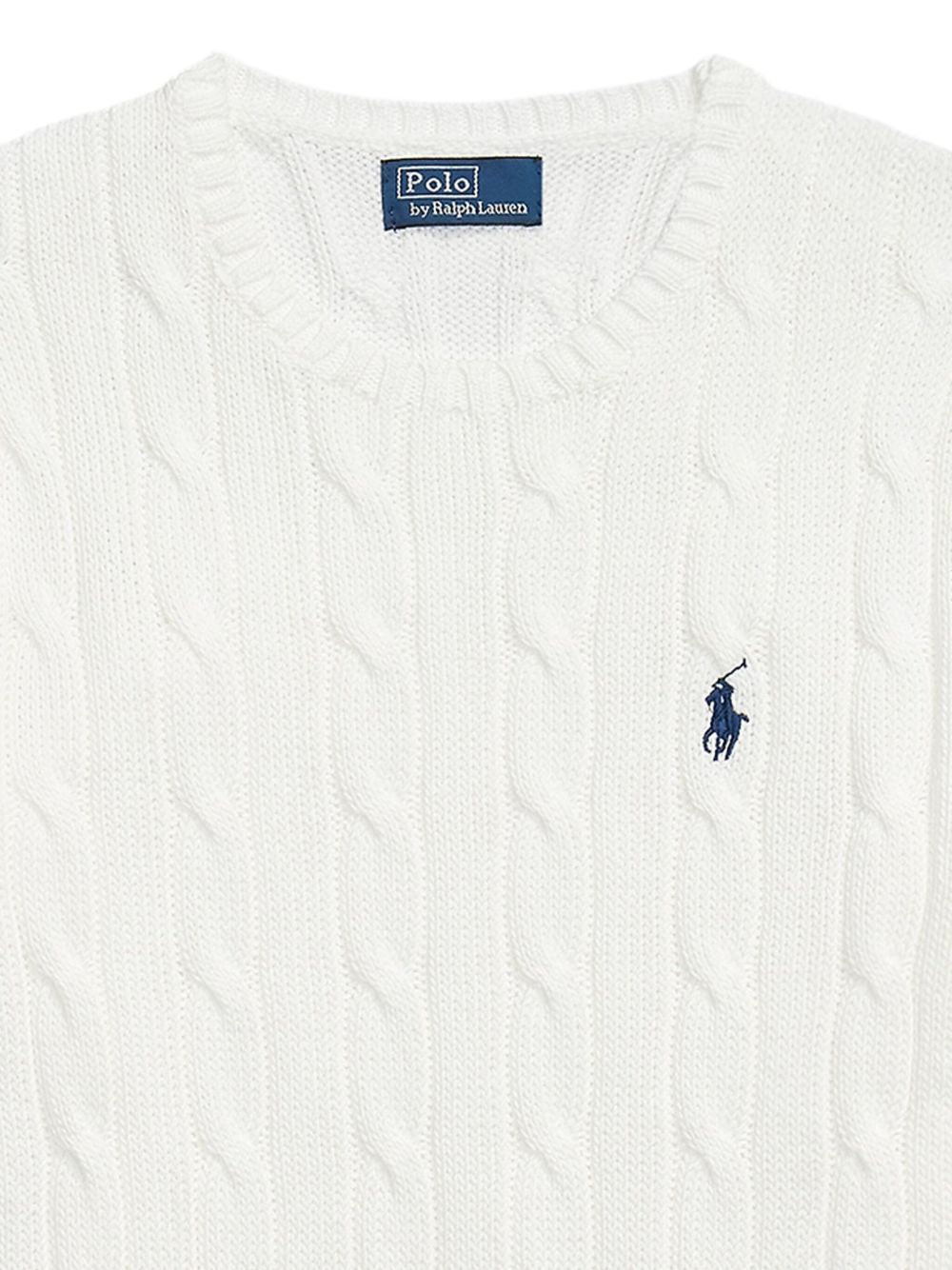 POLO RALPH LAUREN Maglia a trecce in cotone