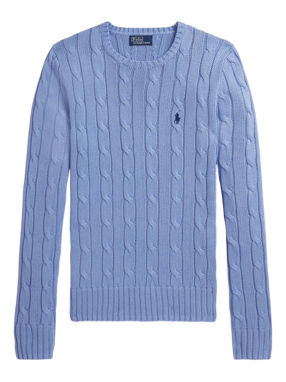 POLO RALPH LAUREN Maglia a trecce girocollo indaco