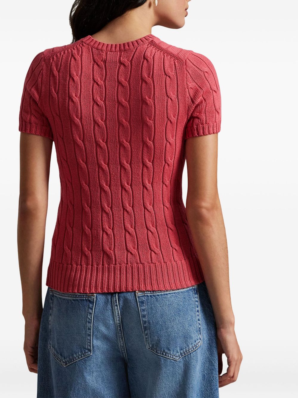 POLO RALPH LAUREN Maglia girocollo con design a treccia