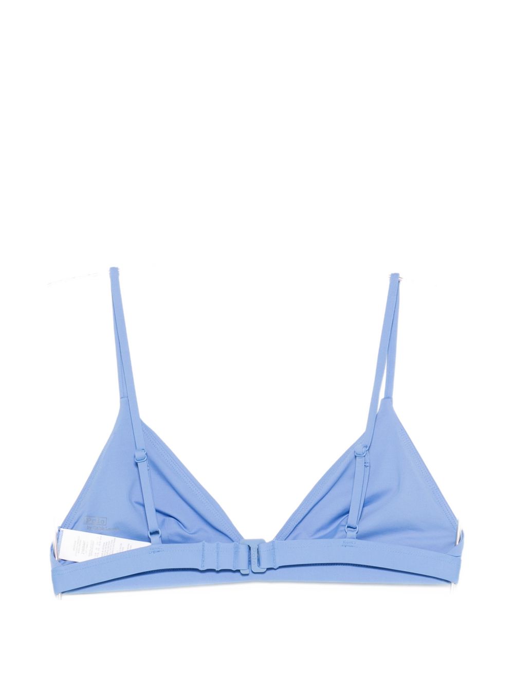 POLO RALPH LAUREN Top bikini a triangolino azzurro