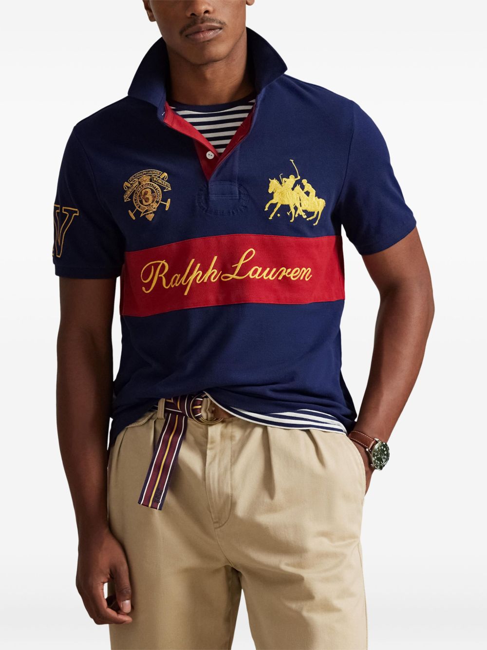 POLO RALPH LAUREN Polo blue e rossa con logo
