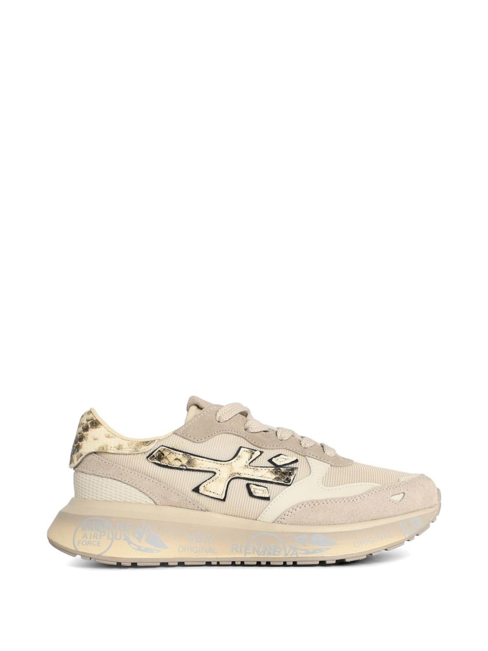 PREMIATA Sneakers beige con dettagli grafici