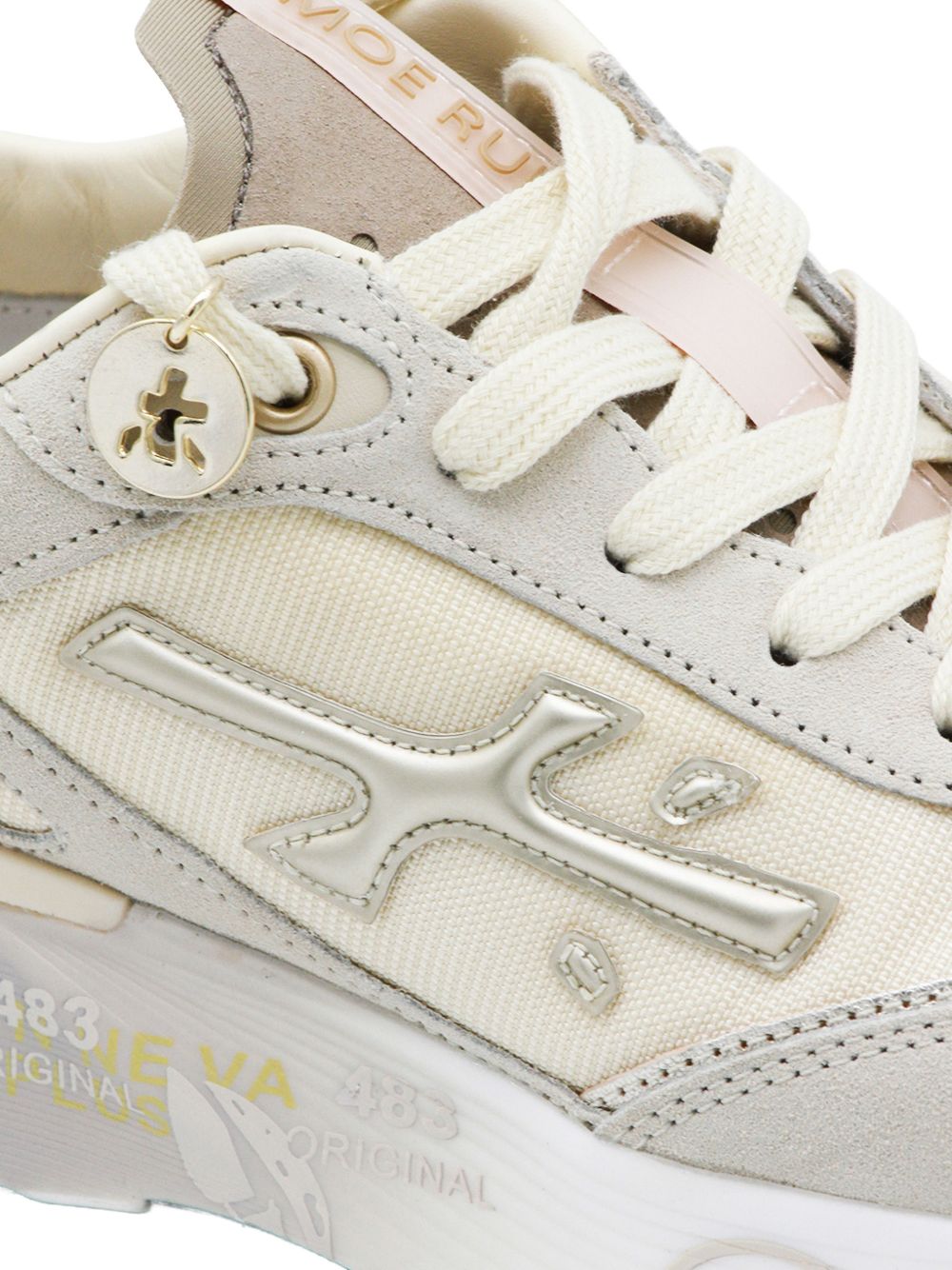 PREMIATA Sneakers con dettagli imbottiti beige