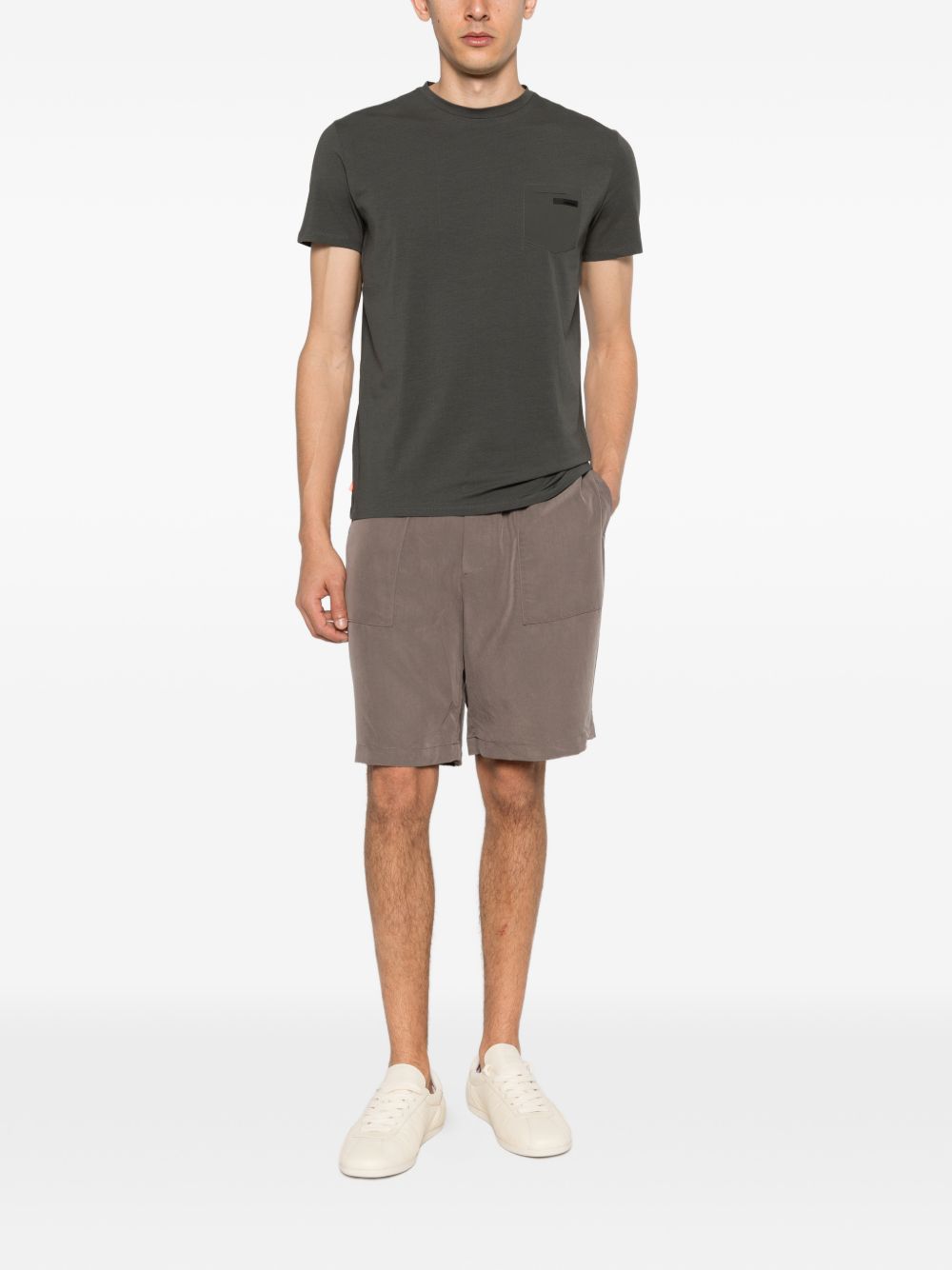 RRD ROBERTO RICCI DESIGNS T-shirt in cotone verde con tasca