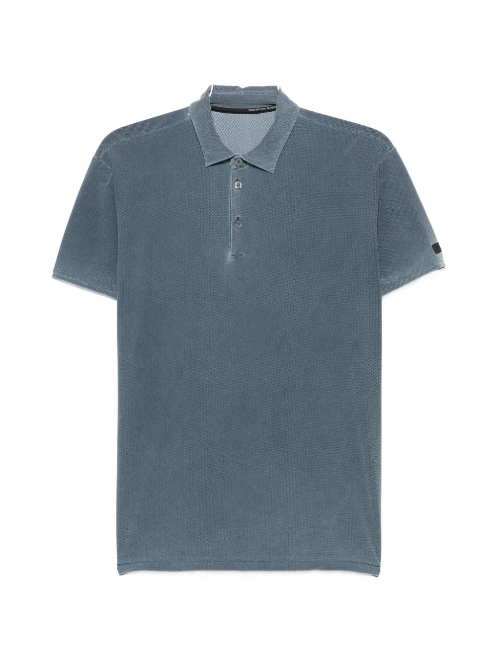 RRD ROBERTO RICCI DESIGNS Polo blu cielo a maniche corte con patch logo