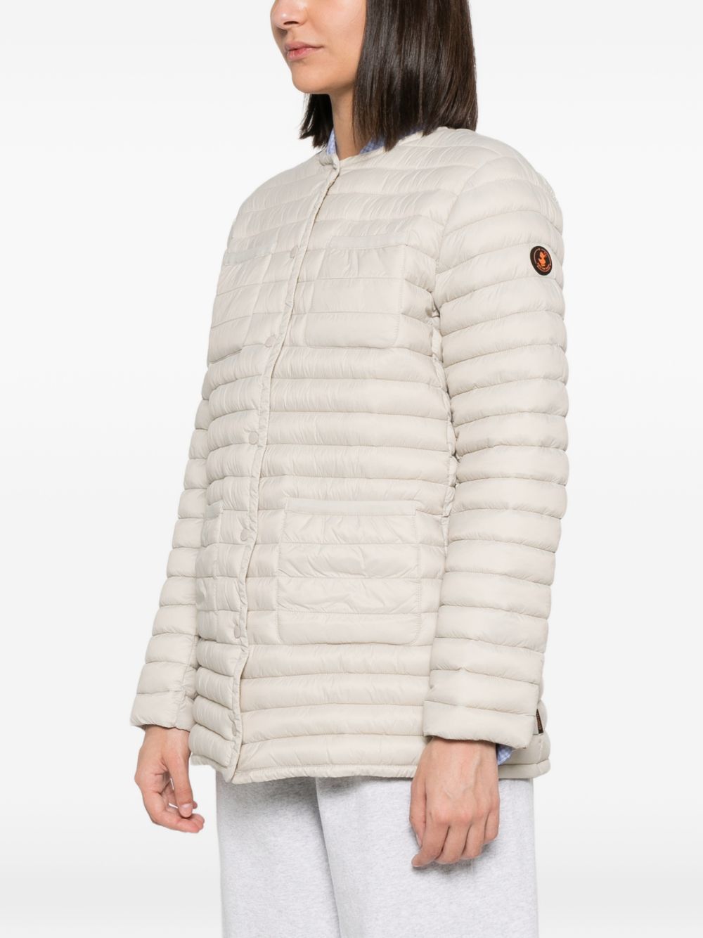 SAVE THE DUCK Trench imbottito Elisa beige chiaro