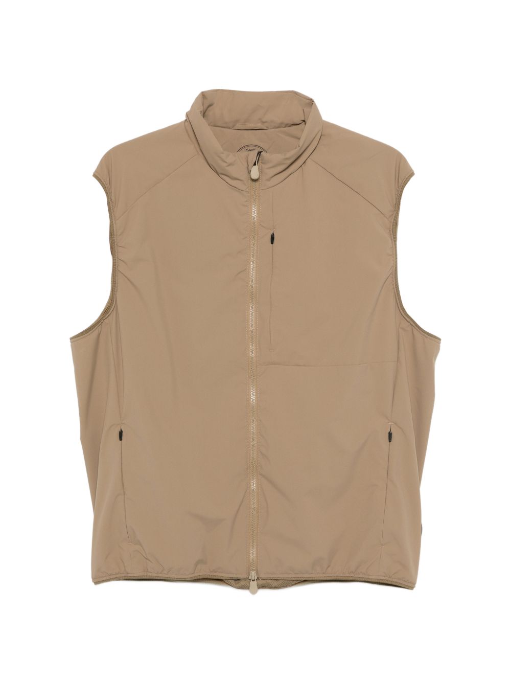 SAVE THE DUCK Gilet Joe con zip beige scuro