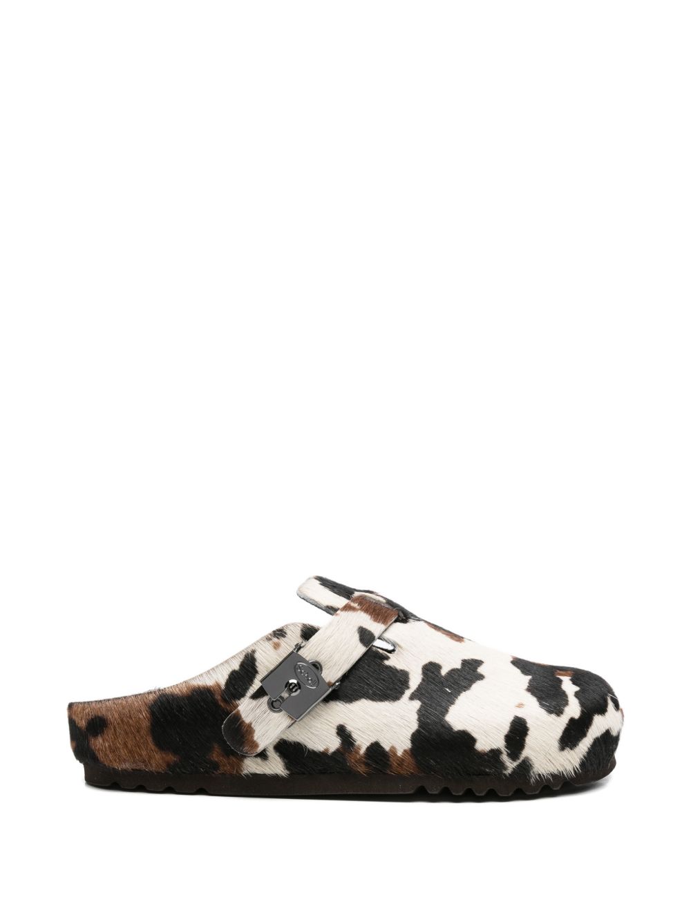 SCHOLL Mules Grace in cavallino con stampa cow