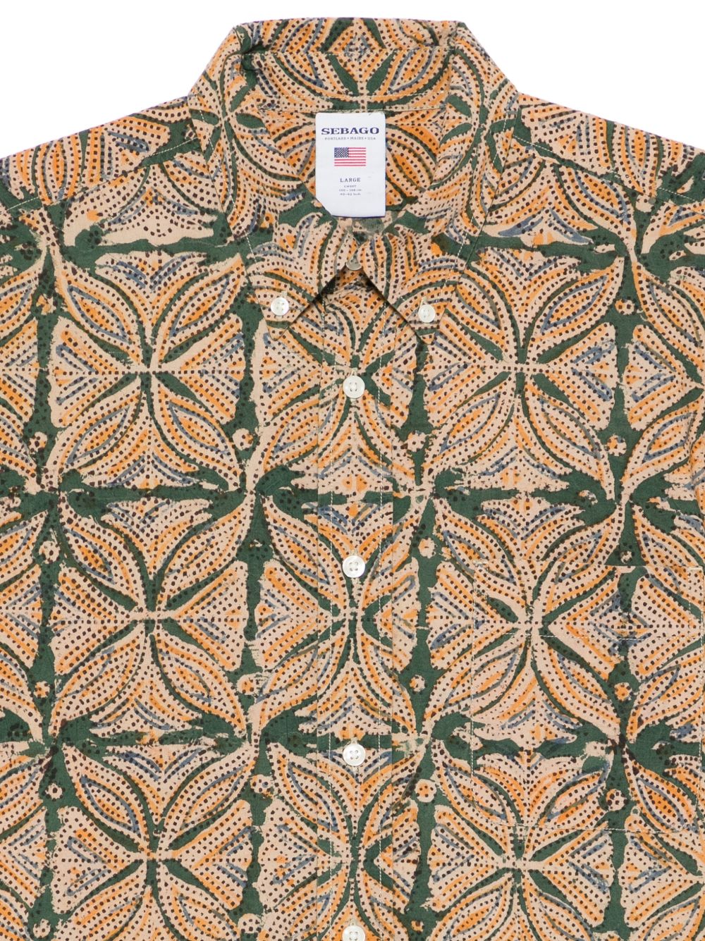 SEBAGO Camicia Littleriver in cotone stampata