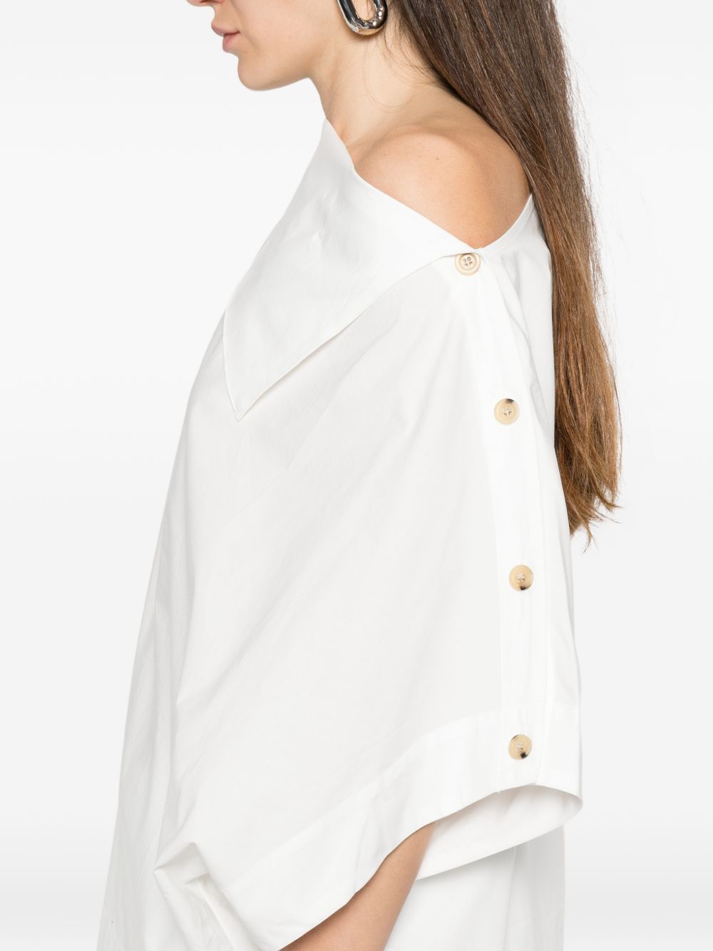 SOEUR Blusa Issa in cotone bianco
