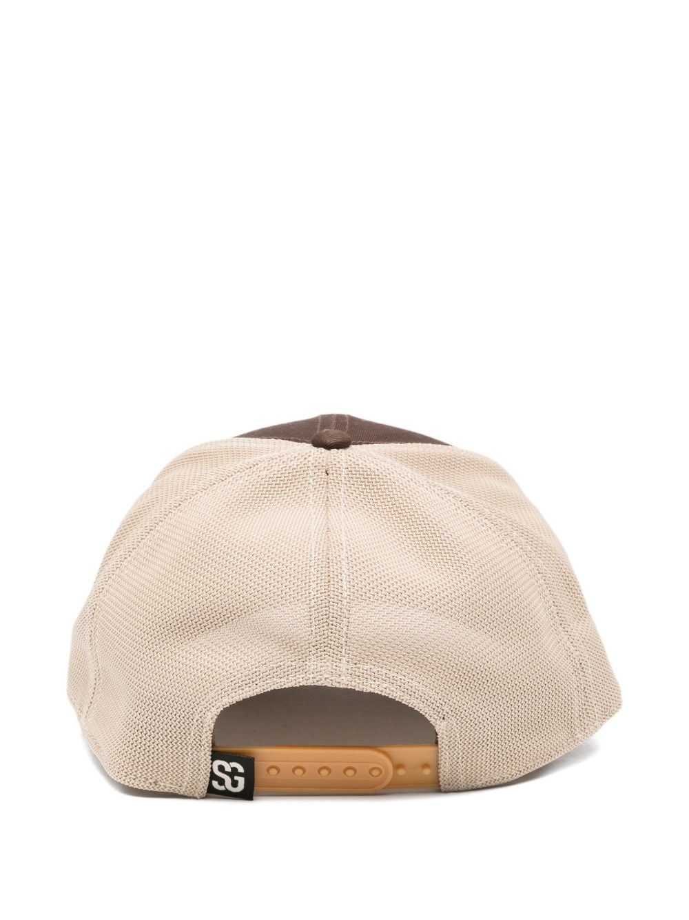 SOUTH GARAGE Cappello da baseball Flex marrone arancione e avorio