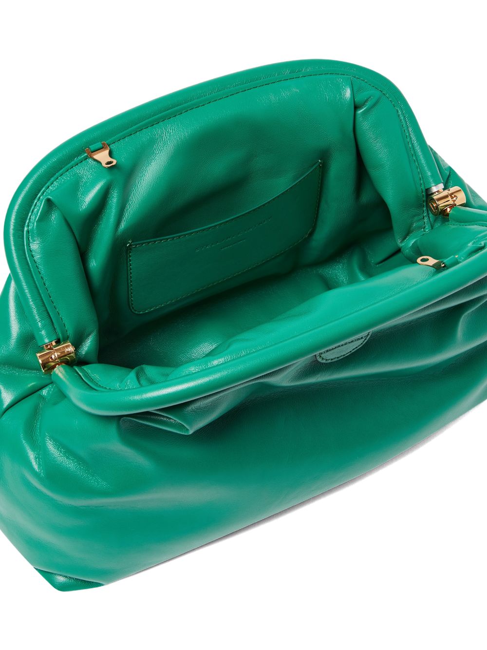 STELLA MCCARTNEY Clutch bag pochette verde in ecopelle