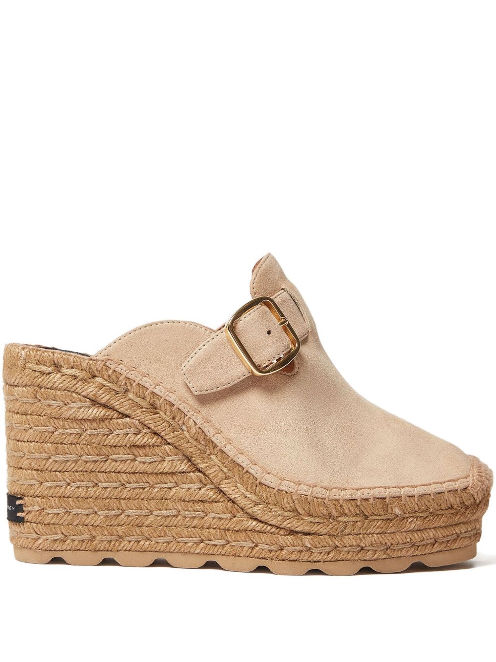 STELLA MCCARTNEY Espadrillas beige con zeppa