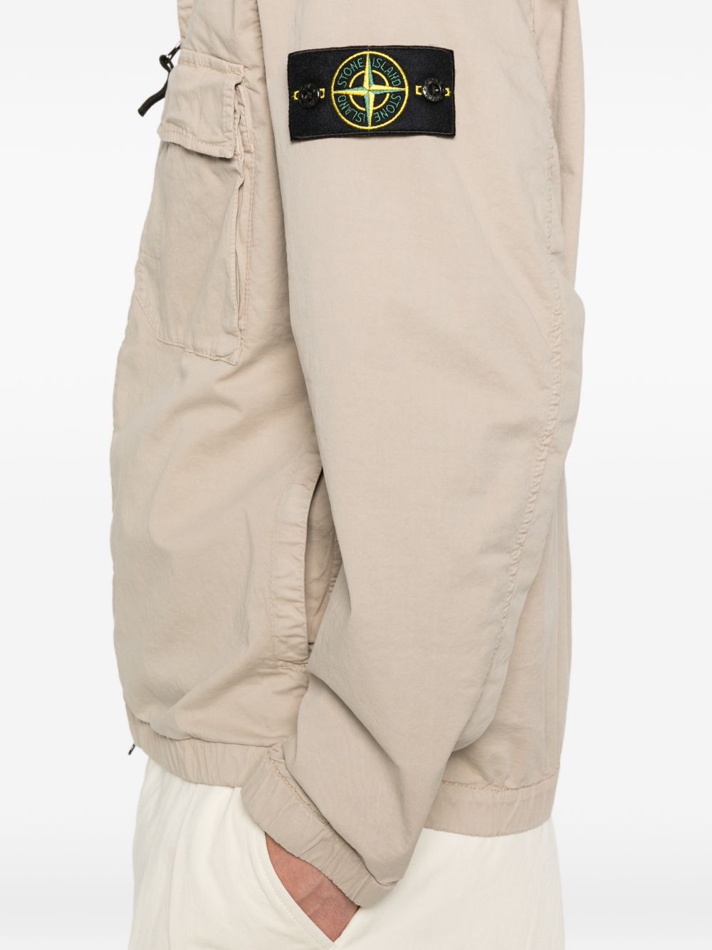 STONE ISLAND Giacca con cappuccio in cotone