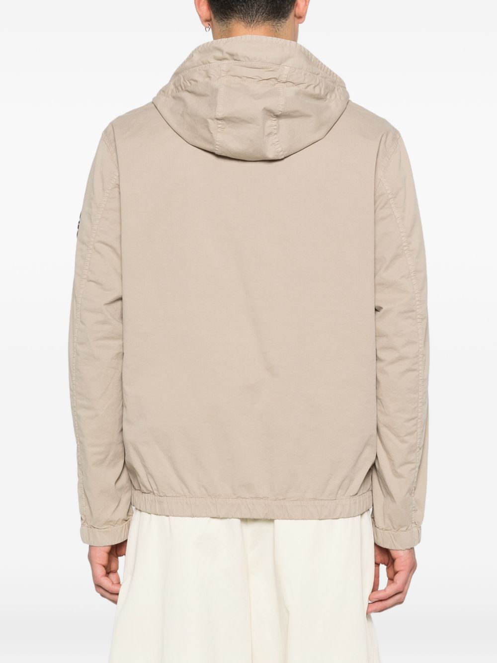 STONE ISLAND Giacca con cappuccio in cotone