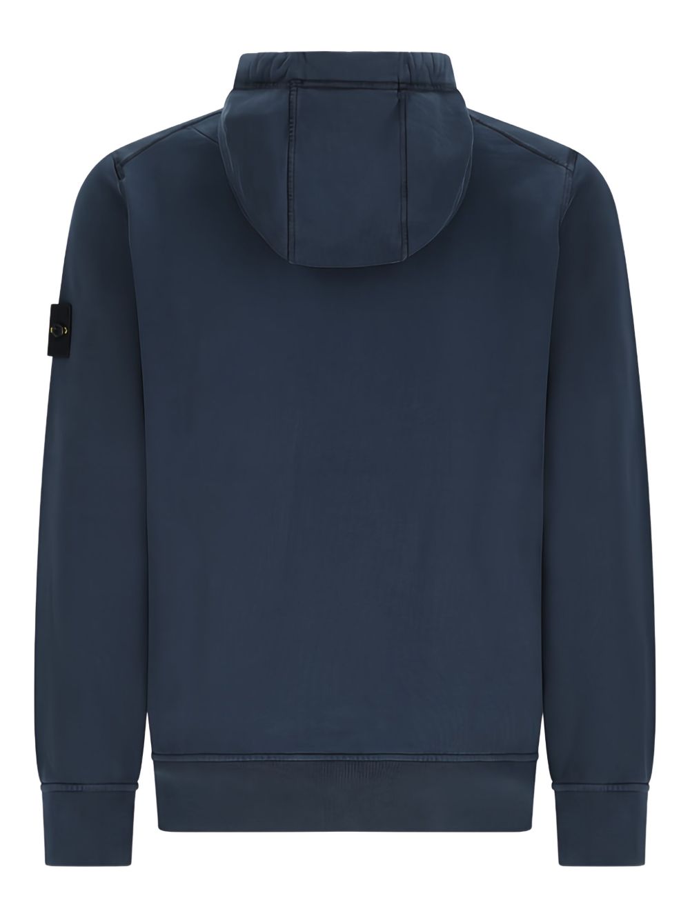 STONE ISLAND Felpa blu con cappuccio e tasca frontale