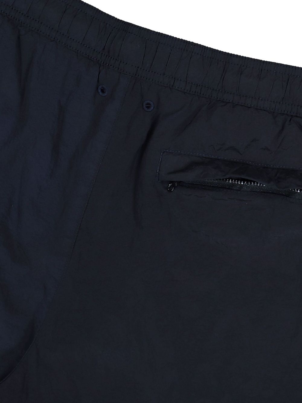 STONE ISLAND Costume mare blu con patch logo