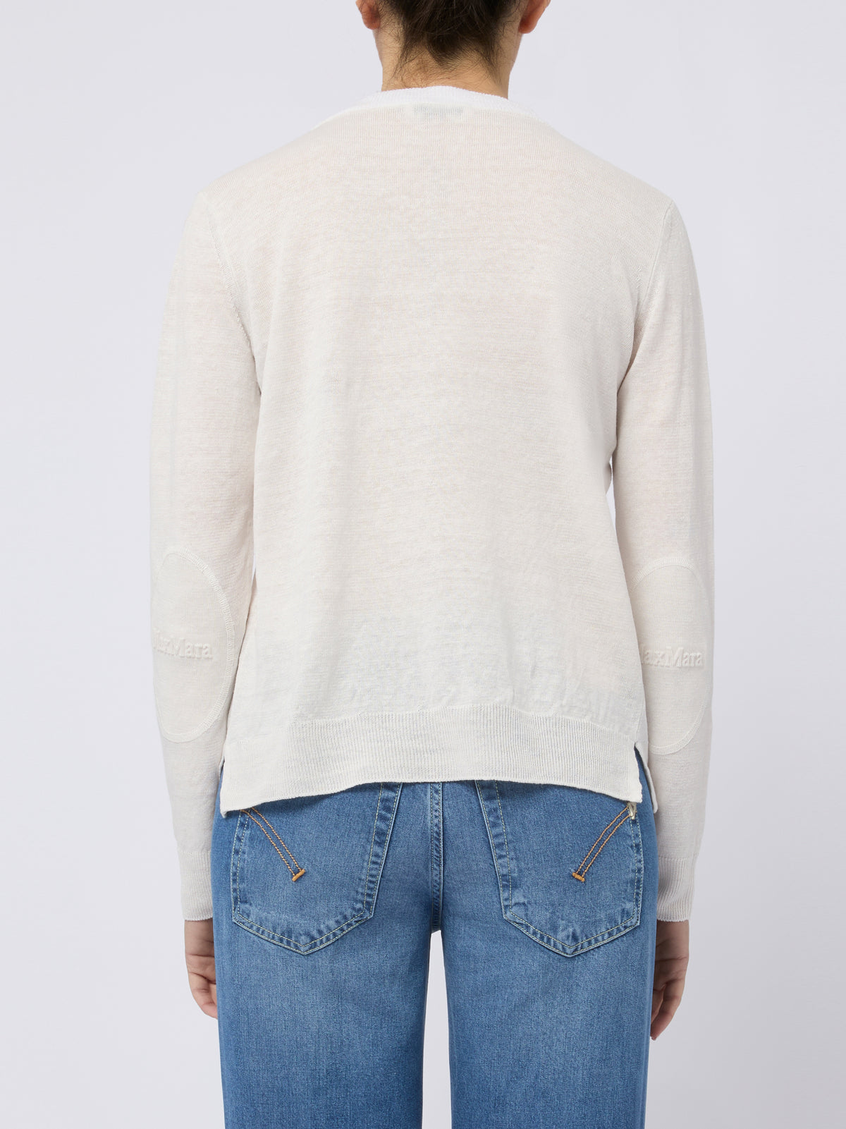 S MAX MARA Maglia girocollo Fervore bianco sporco