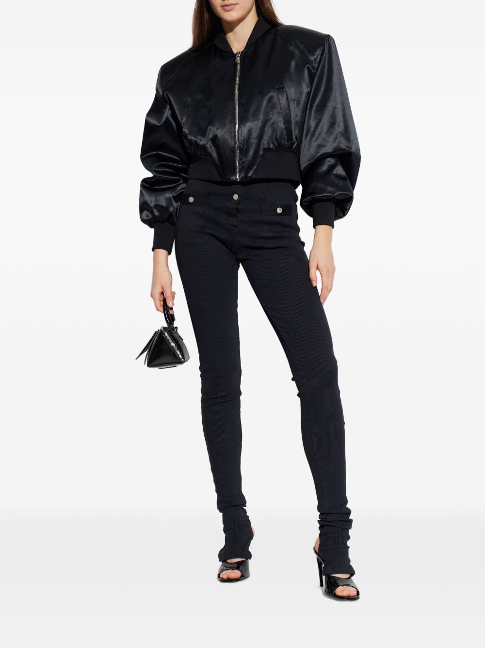 THE ATTICO Giacca bomber nero