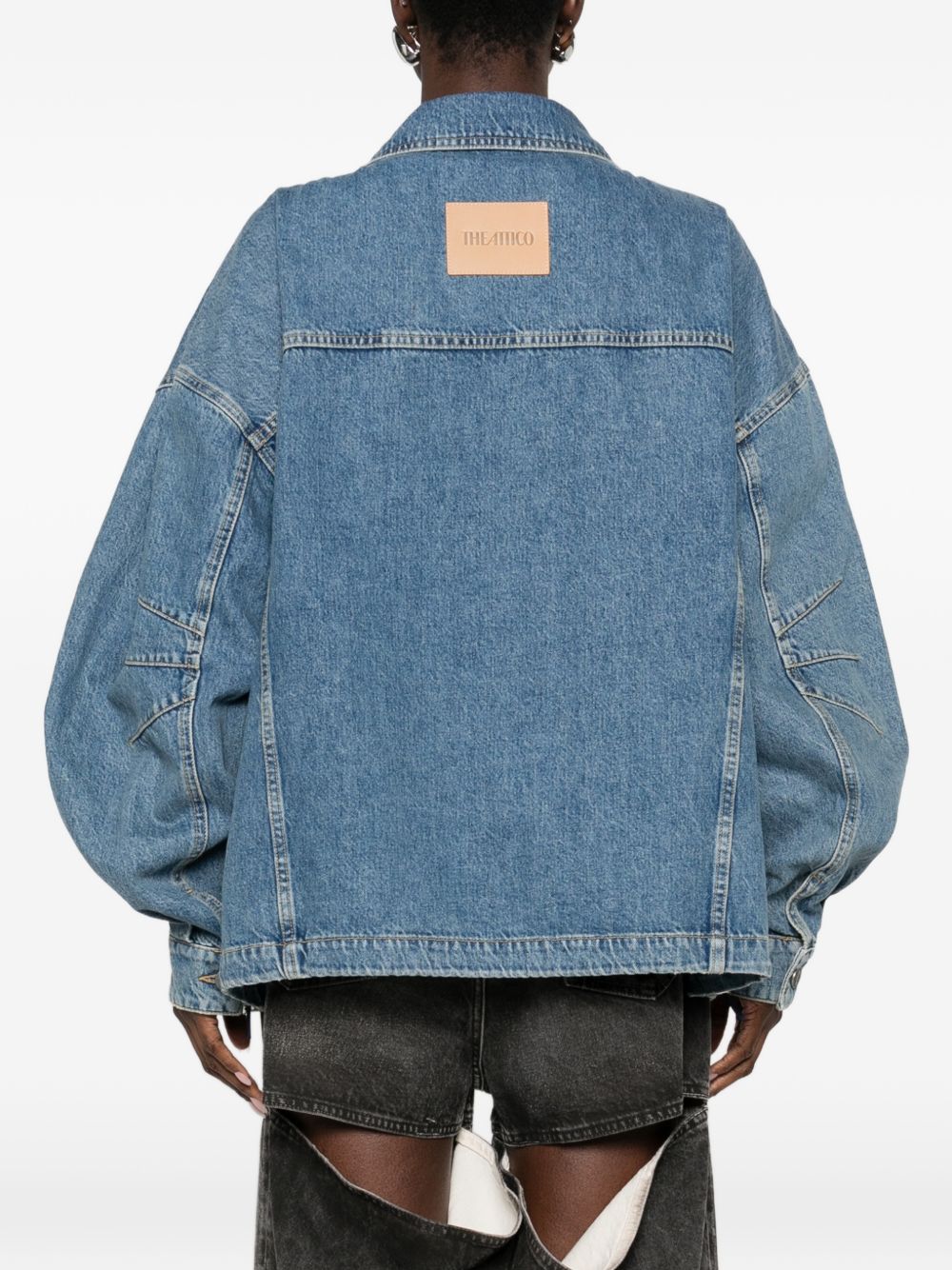 THE ATTICO Bomber in denim over