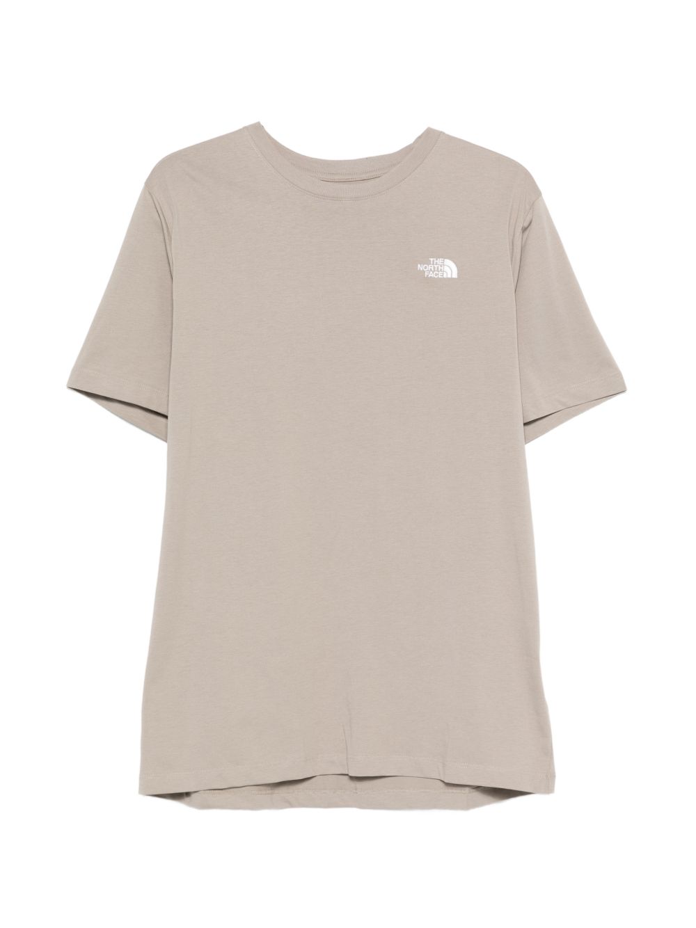 THE NORTH FACE T-shirt in cotone grigio con logo bianco